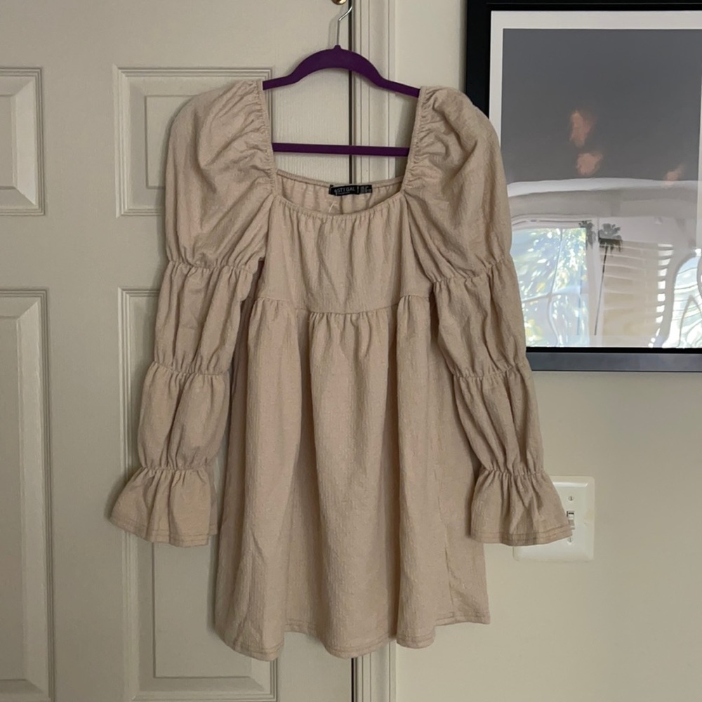 Nasty Gal Puffed Sleeved Mini Dress- US Size 8